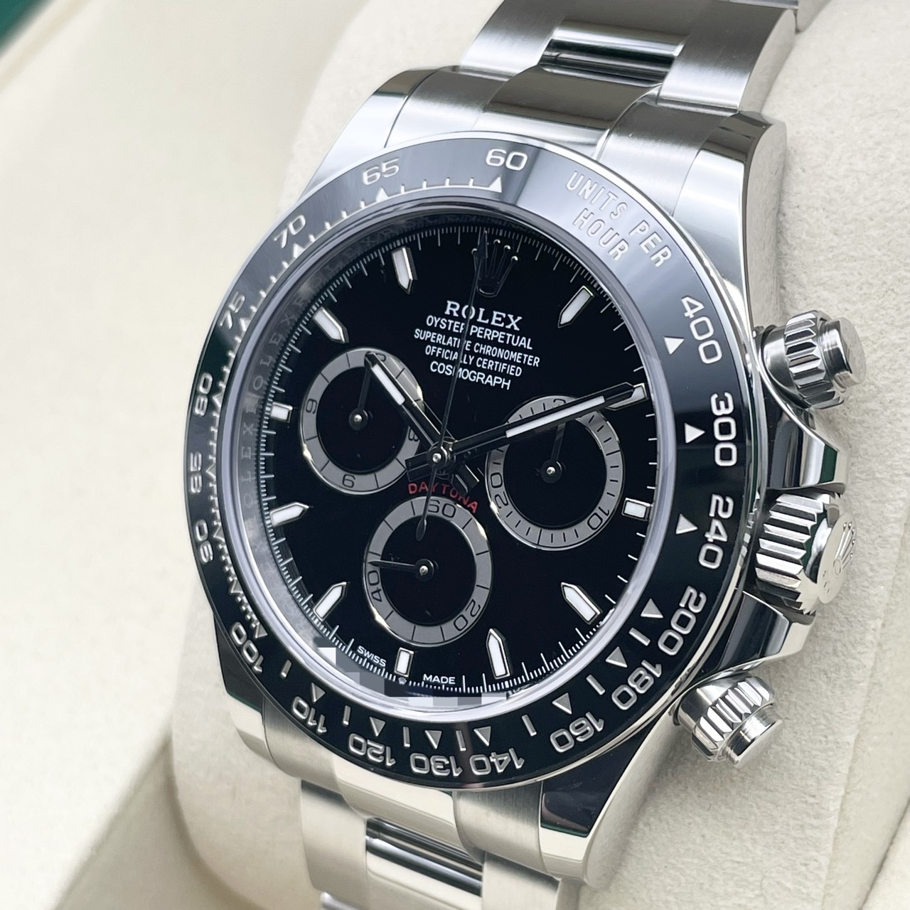���ݾڽ�����2026ǯ1��ۥ���å��� �ǥ��ȥ� 126500LN �֥�å� ���ƥ�쥹�������� �����������֥쥹 40mm