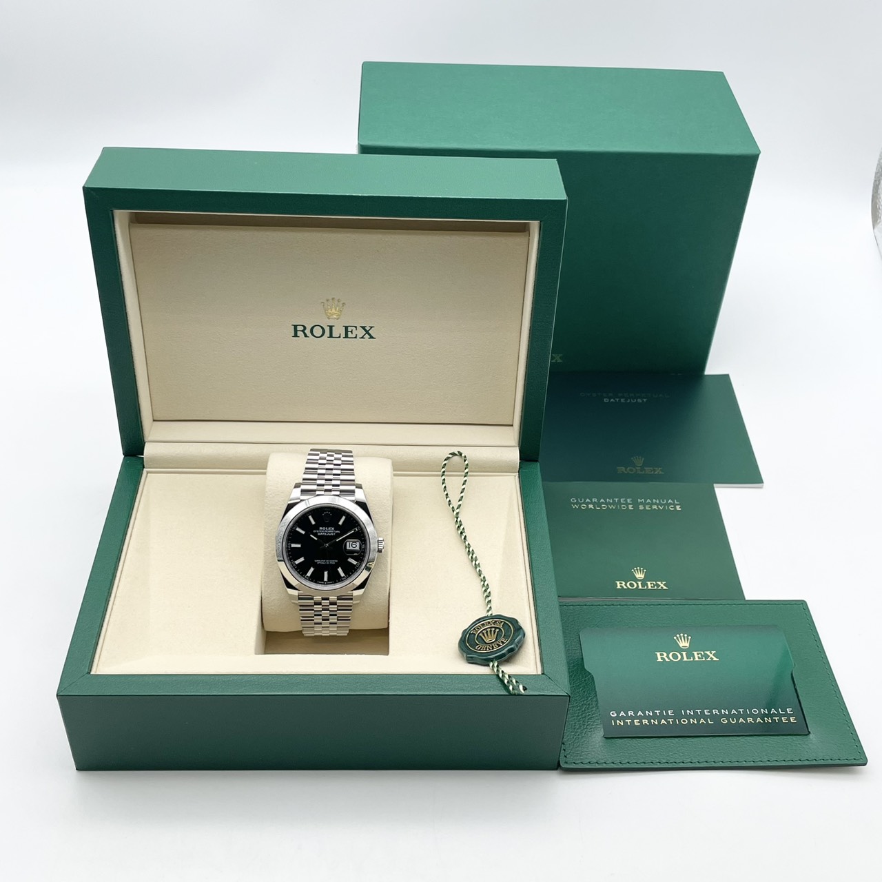 ���ݾڽ�����2025ǯ11��ۥ���å��� �ǥ��ȥ��㥹�� 126300 �֥�å� ����ӥ꡼�֥쥹��å� 41mm