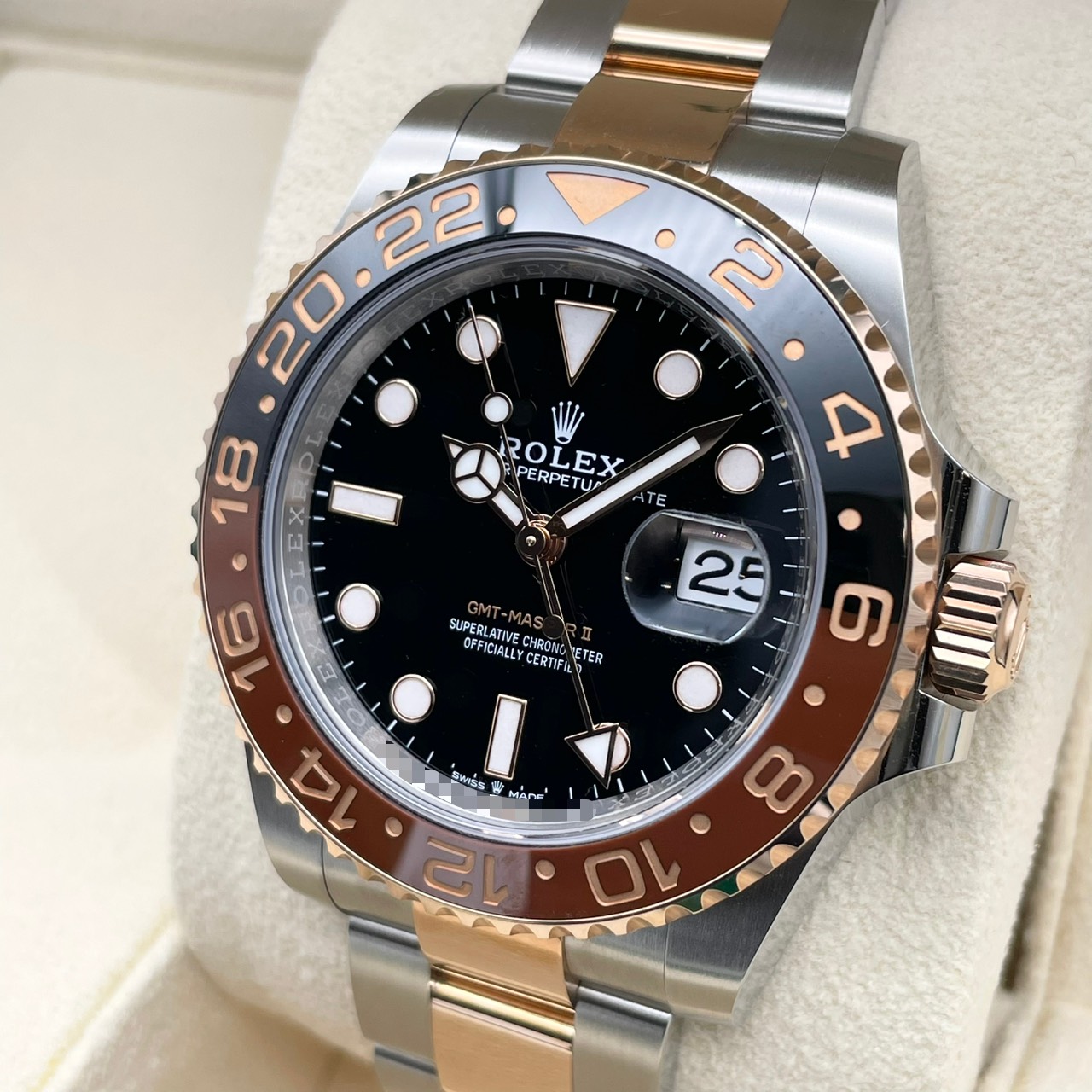 ���ݾڽ�Ȣ��°�ۥ���å��� GMT�ޥ�����II 126711CHNR �֥�å� 40mm