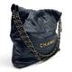 ����ͥ� CHANEL22 ���⡼�� �ϥ�ɥХå� �֥�å� �����ե����� ������ɶ��