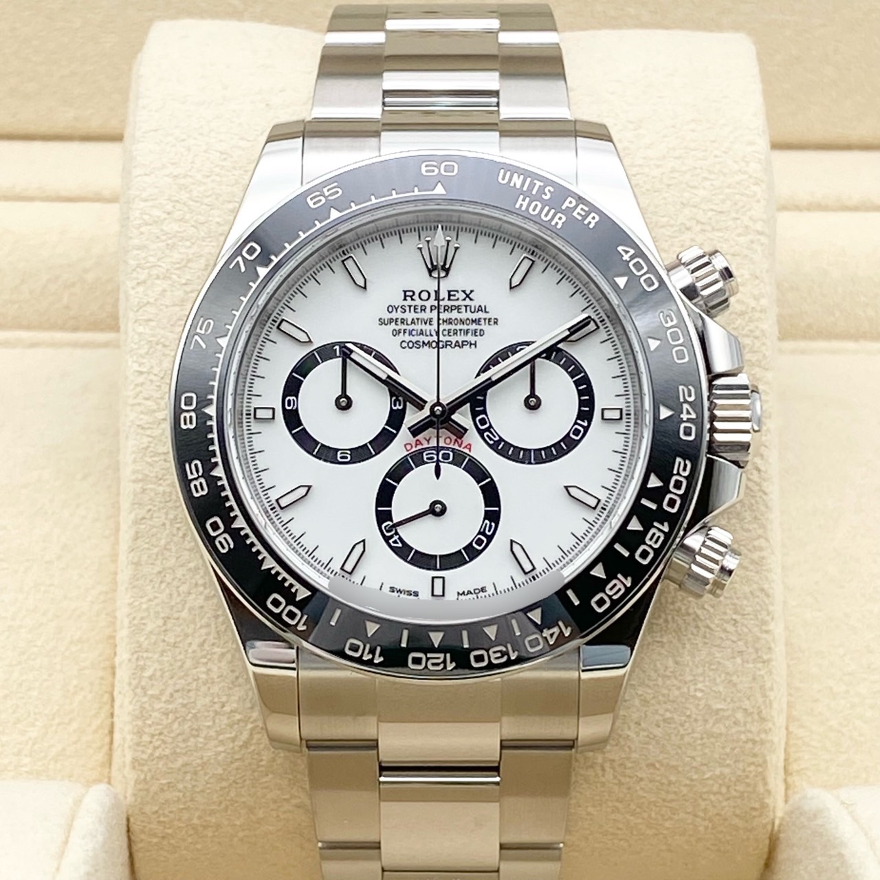����å��� �ǥ��ȥ� 126500LN  �ۥ磻�� 40mm ���ƥ�쥹�������� �����������֥쥹
