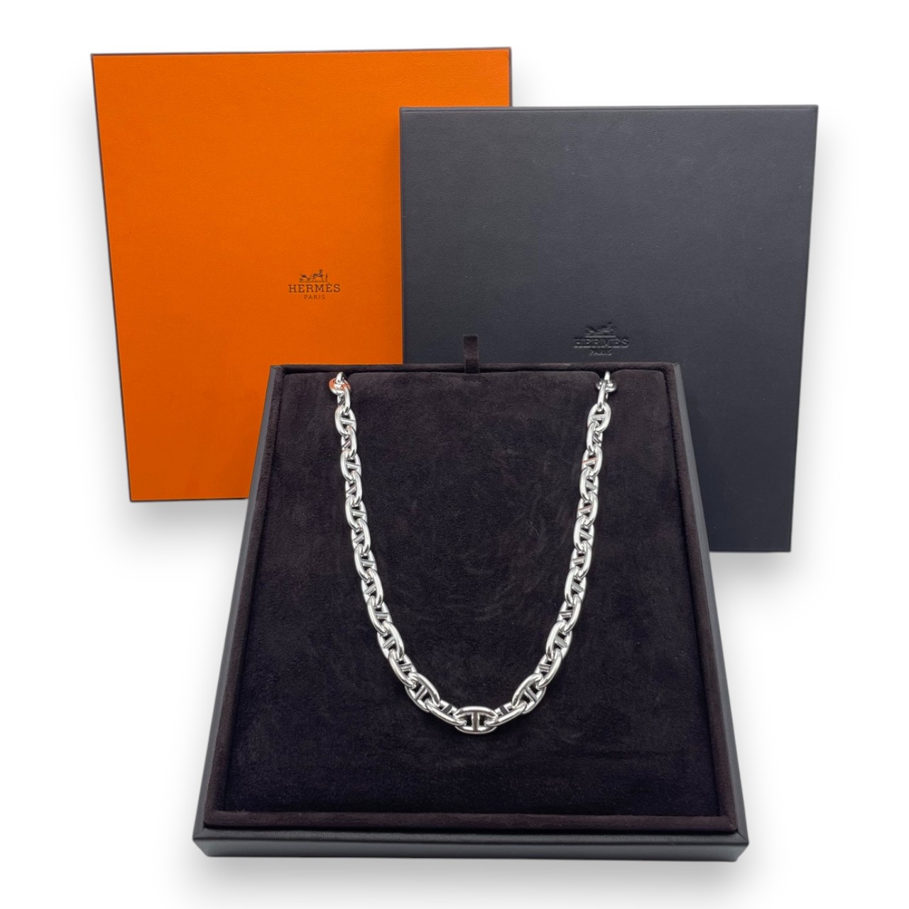 HERMES エルメス シェーヌダンクル ネックレス MM 36コマ マルジェラ期 
