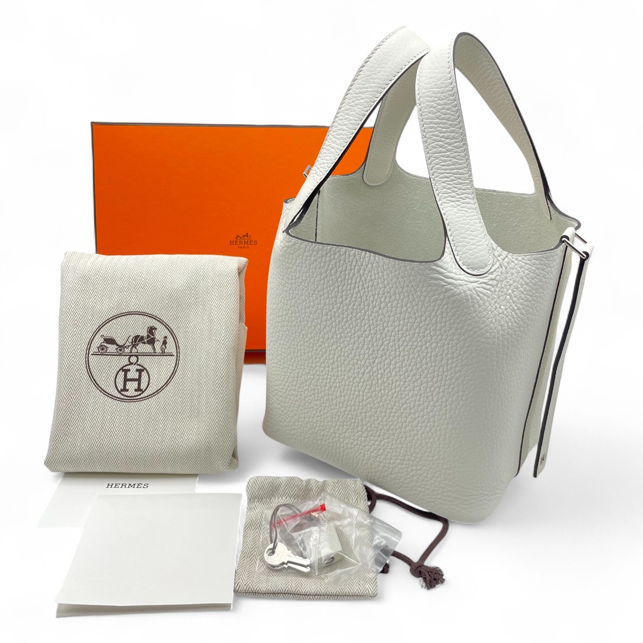 エルメス ピコタンロック PM ニューホワイト トリヨンクレマンス