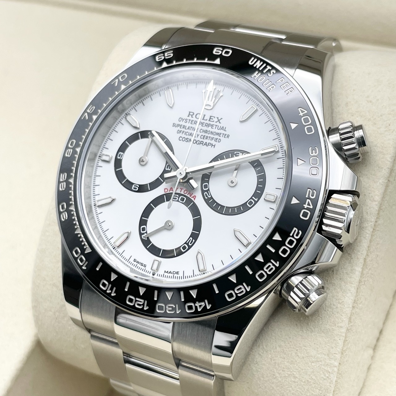 ��2025ǯ11���ݾڽ񡪡ۥ���å��� �ǥ��ȥ� 126500LN �ۥ磻�� ���ƥ�쥹�������� 40mm