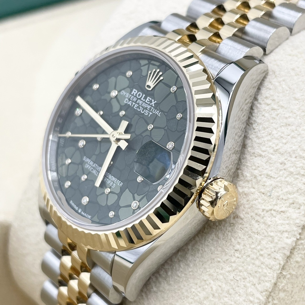 ロレックス デイトジャスト 278273 ダイヤ入りフローラル