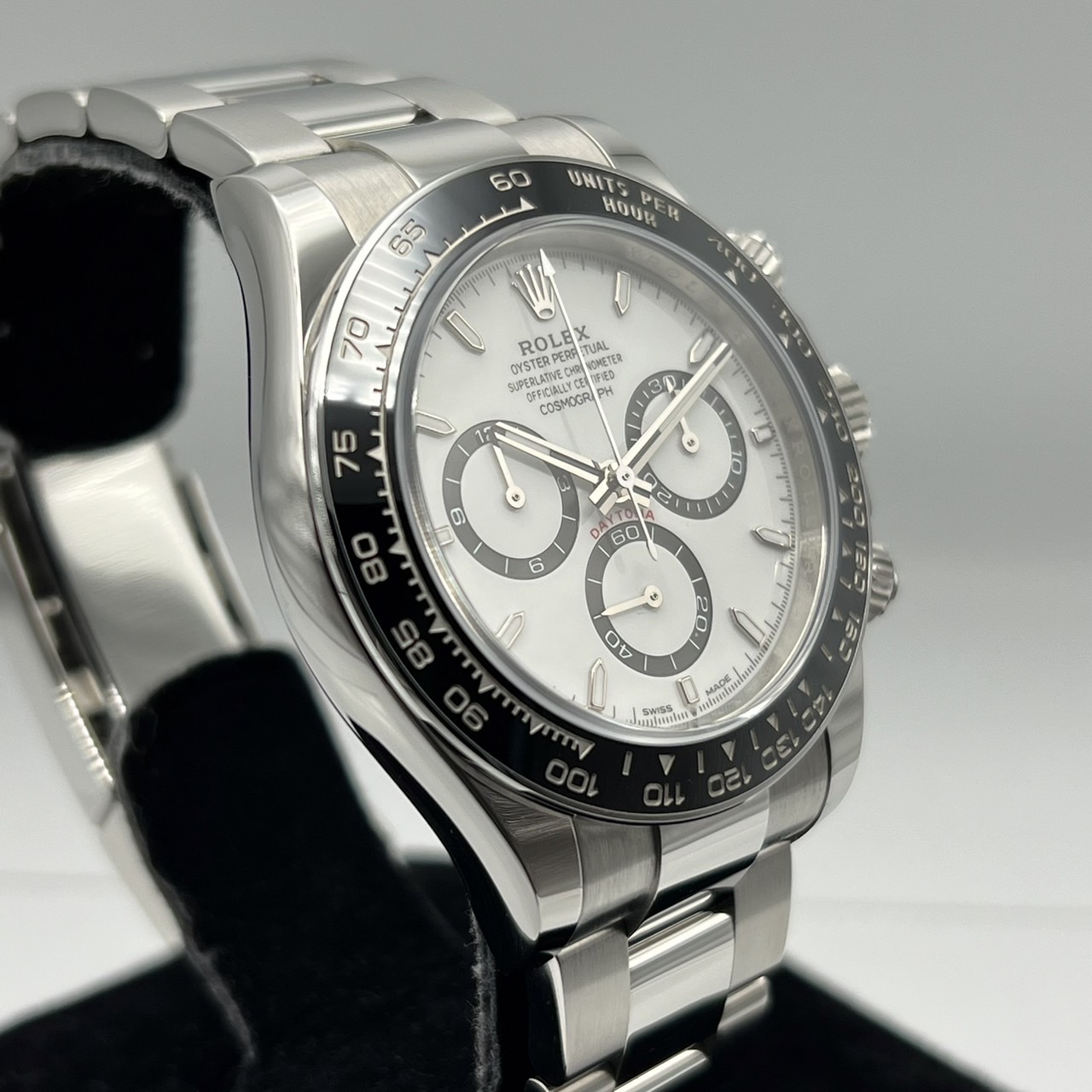 ��3���������ò�������å��� �ǥ��ȥ� 126500LN  �ۥ磻�� 40mm ���ƥ�쥹�������� �����������֥쥹