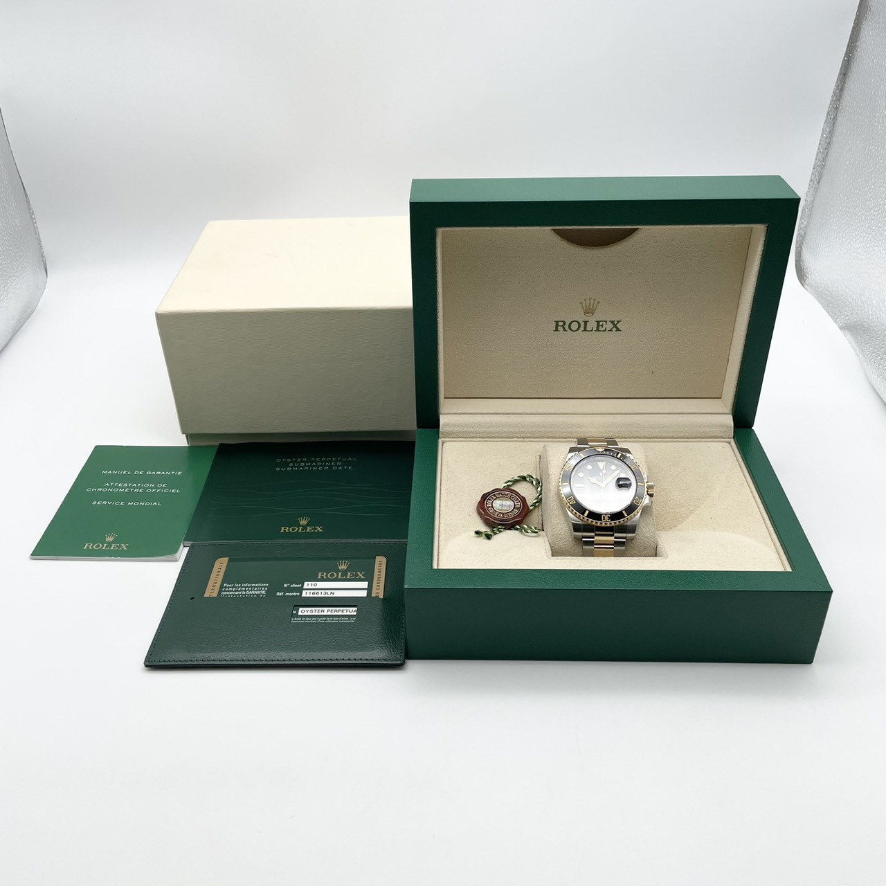 ��Ȣ���ݾڽ������ۥ���å��� ���֥ޥ꡼�ʥǥ��� 116613LN �����������֥쥹��å� �֥�å� 40mm