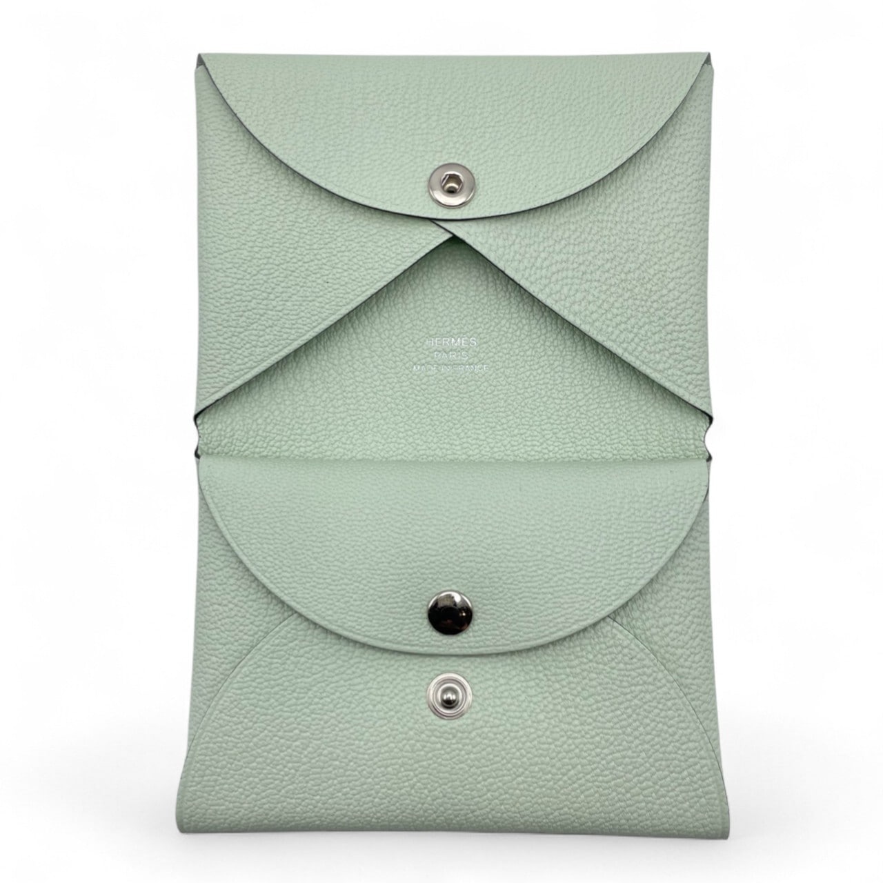 HERMES エルメス カルヴィデュオ 刻印Z グレーブルー 財布 その他 エルメス カルヴィデュオ B刻印/シェーブル
