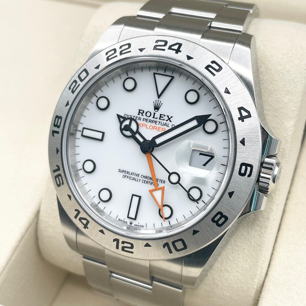 ����å��� �������ץ����顼II 226570 �ۥ磻�� ���ƥ�쥹�������� 42mm
