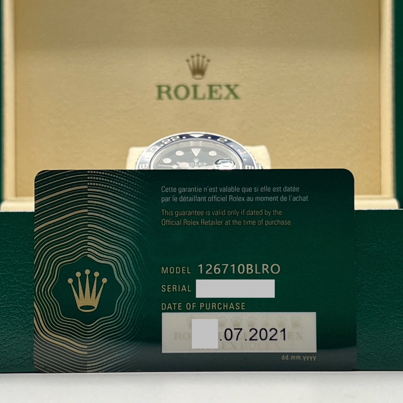 ����å��� GMT�ޥ�����II 126710BLRO ����ӥ꡼�֥쥹��å� �֥�å� �ڥץ� 40mm