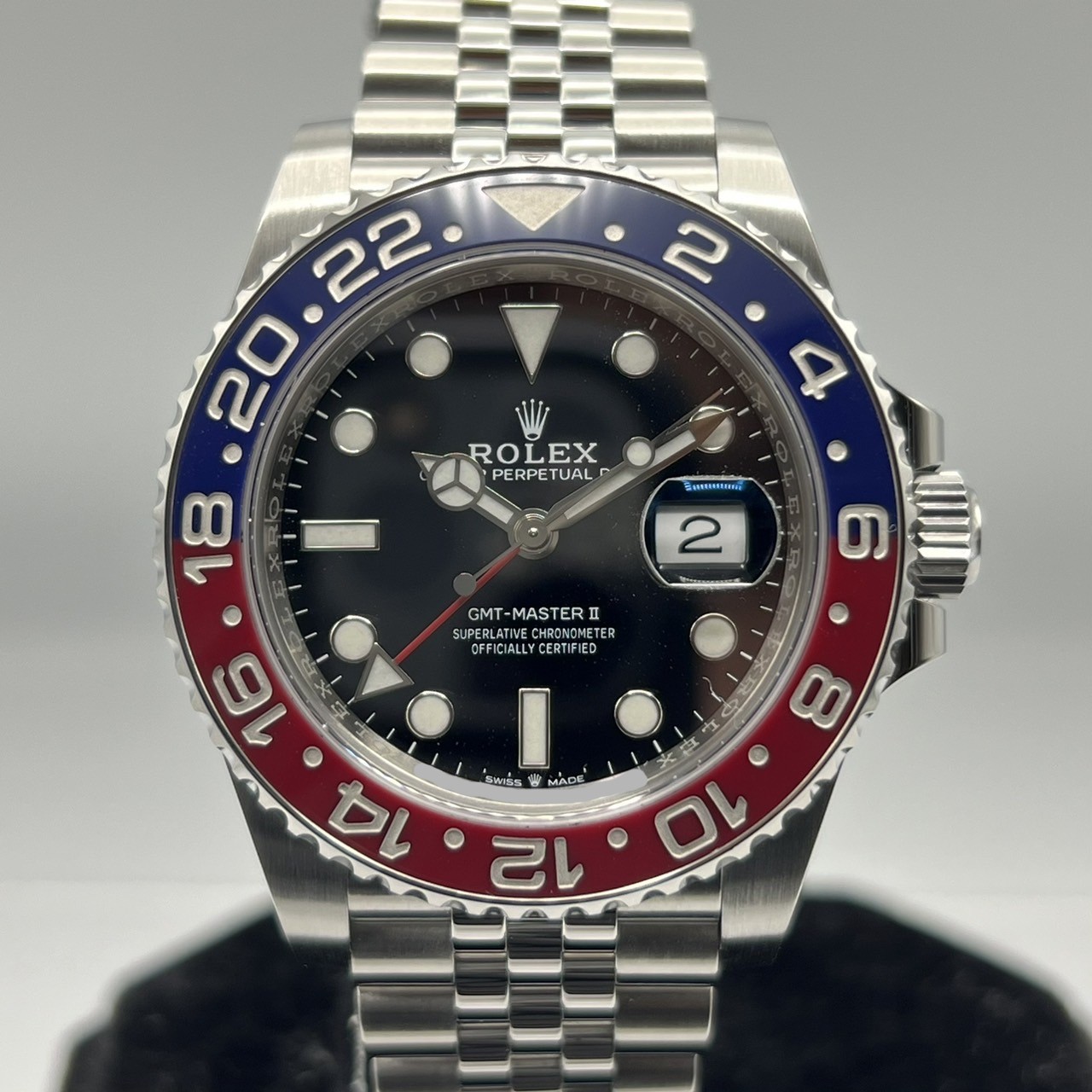 ����å��� GMT�ޥ�����II 126710BLRO ����ӥ꡼�֥쥹��å� �֥�å� �ڥץ� 40mm
