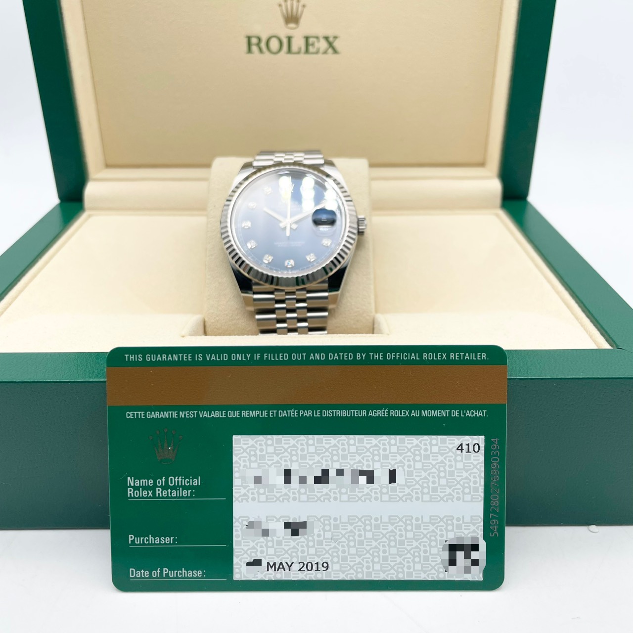 ��ǯ�����軻���ʡ����ۥ���å��� �ǥ��ȥ��㥹�� 126334G �֥饤�ȥ֥롼  ����ӥ꡼�֥쥹��å� 41mm