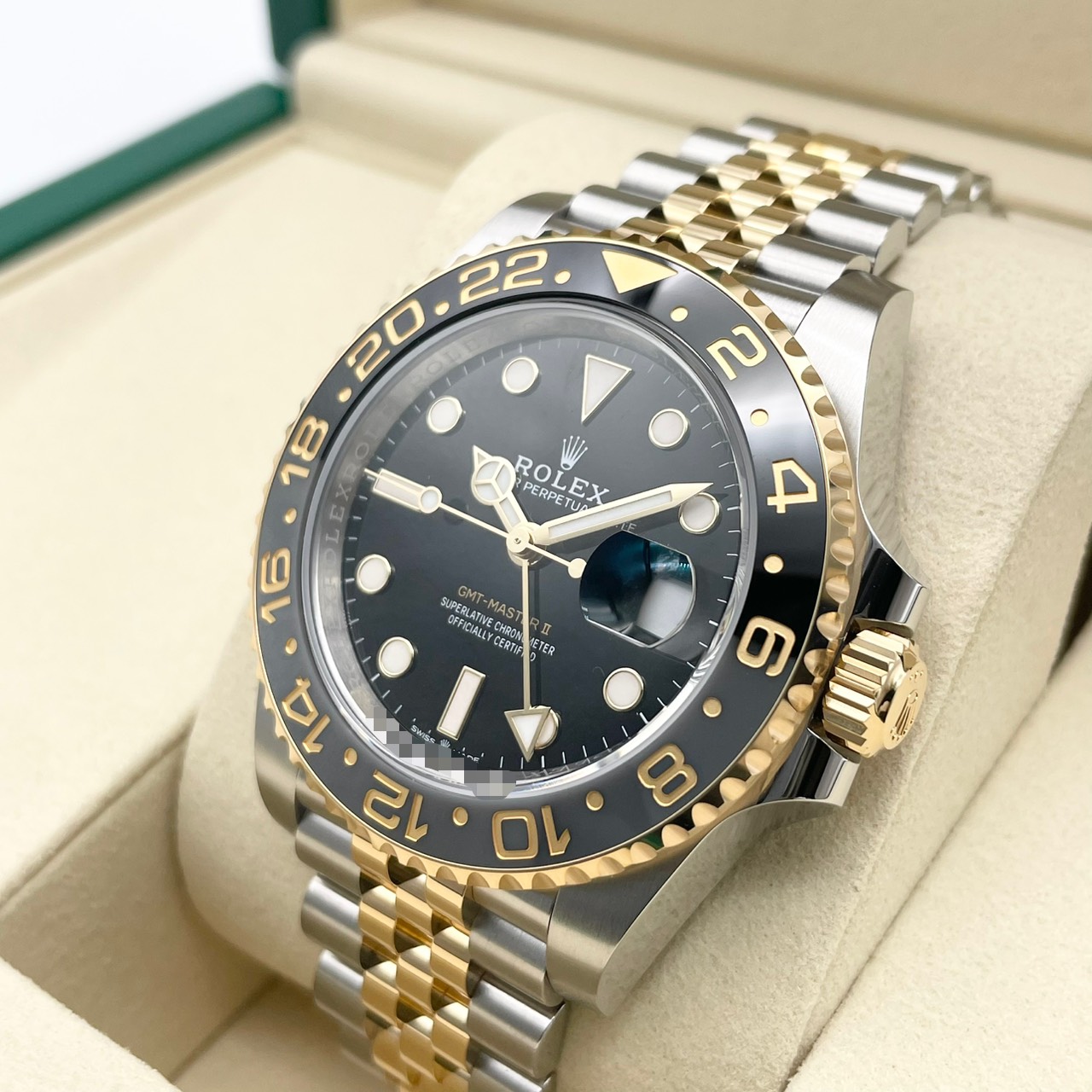 ���ݾڽ�����2026ǯ2��ۥ���å��� GMT�ޥ�����II 126713GRNR ����ӥ꡼�֥쥹 �֥�å� 40mm
