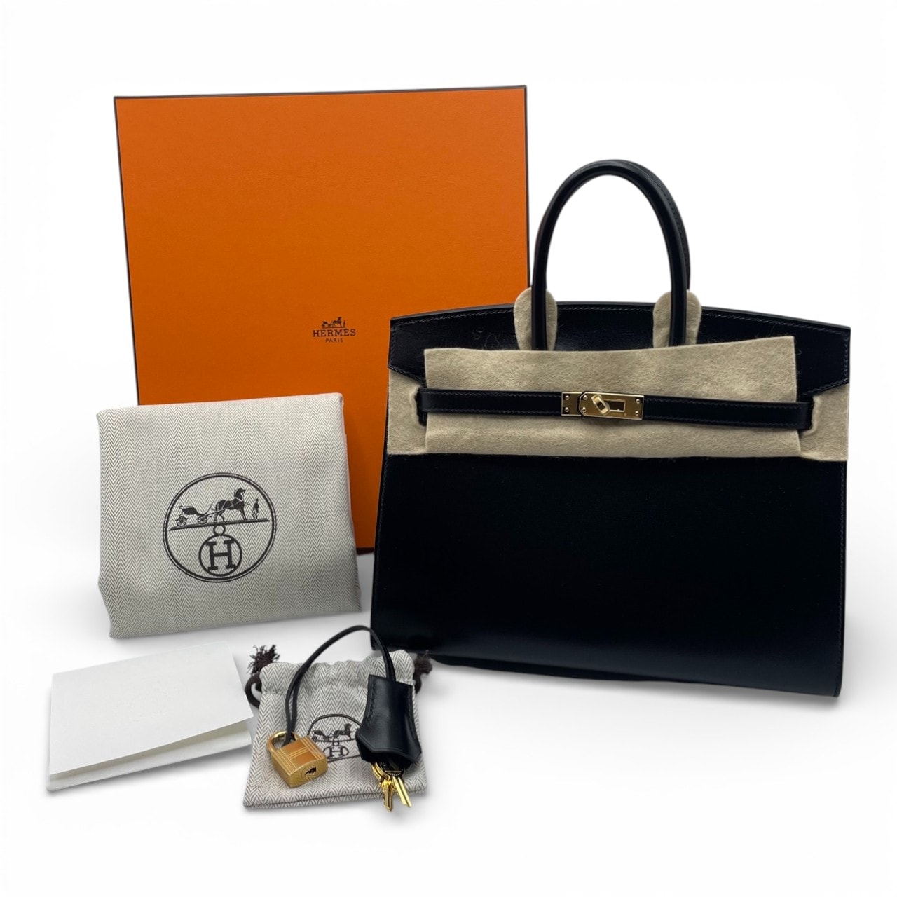 エルメス バーキン セリエ 25 ノワール ボックスカーフ ゴールド金具 K刻印 | 商品状態:新品|プレミアバリューショップ