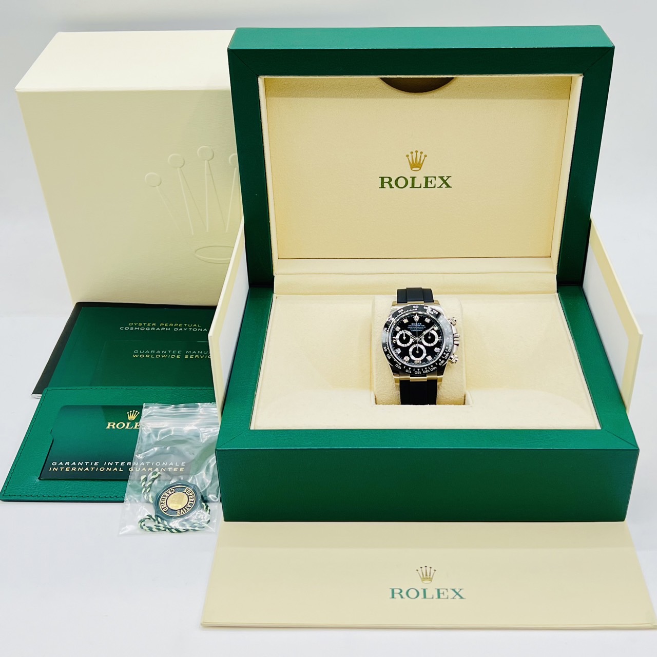 ����å��� �ǥ��ȥ� 8P������ 116519LNG �֥�å� 40mm �ۥ磻�ȥ������ ��С�