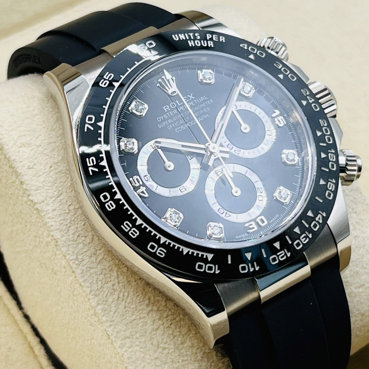 ����å��� �ǥ��ȥ� 8P������ 116519LNG �֥�å� 40mm �ۥ磻�ȥ������ ��С�