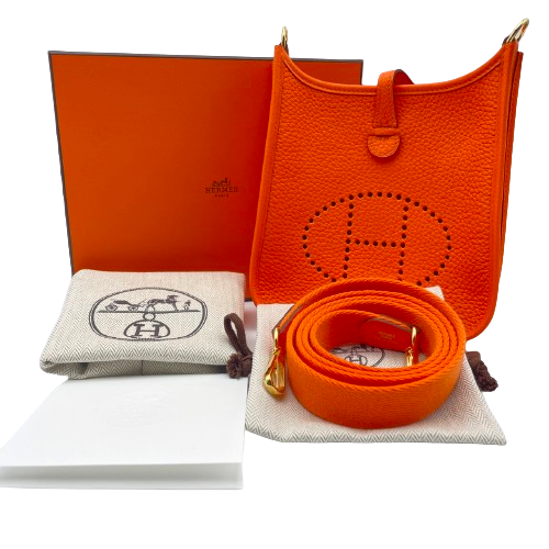 エルメス ミニエヴリン（エブリン） TPM オレンジポピー トリヨン
