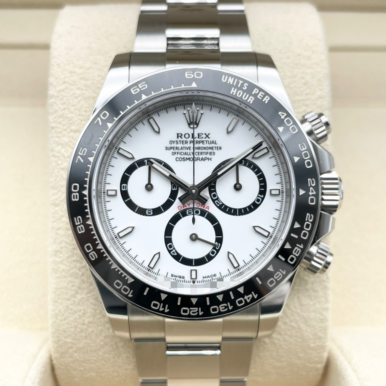 ����å��� �ǥ��ȥ� 126500LN �ۥ磻�� ���ƥ�쥹�������� �����������֥쥹 40mm