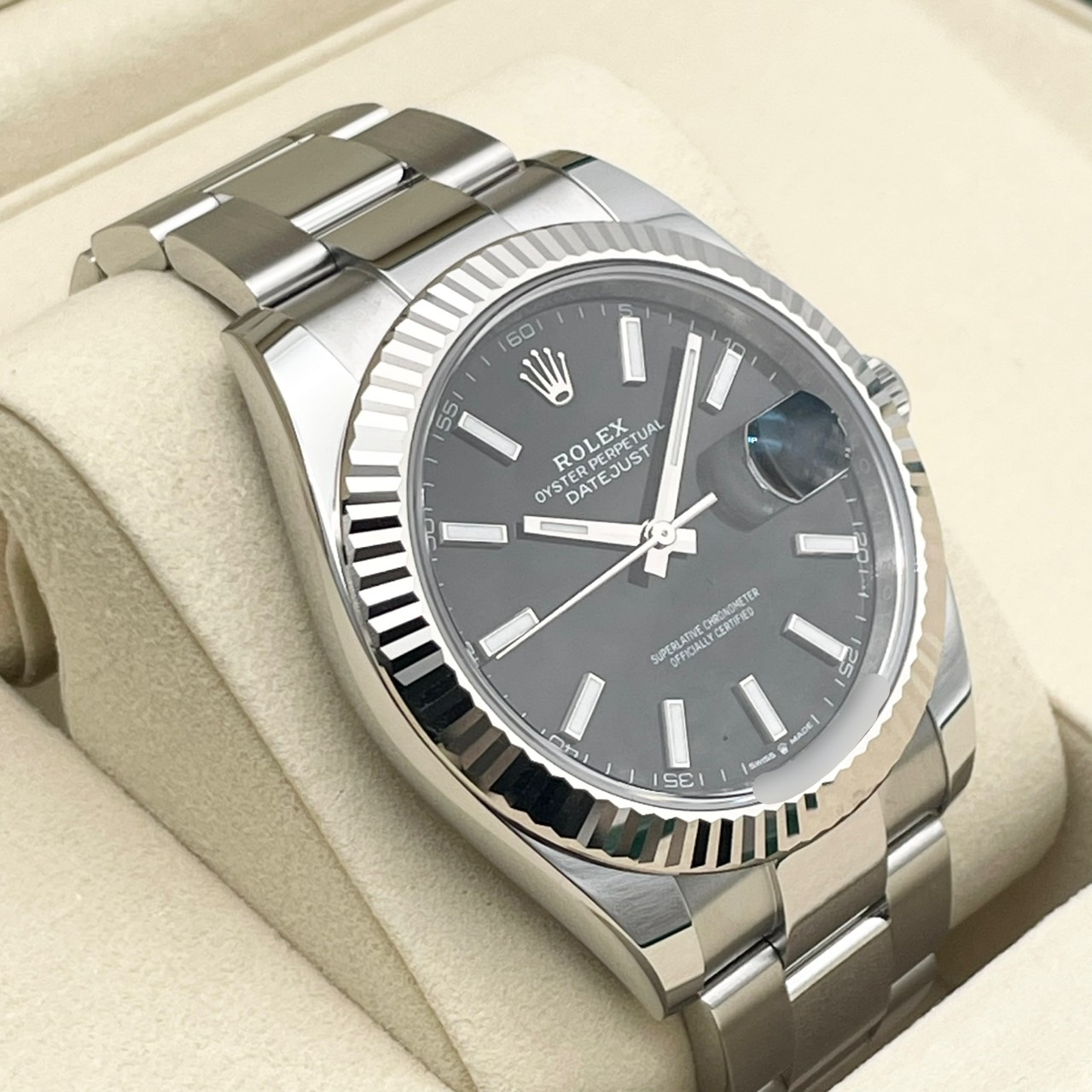 �ڸ����ò��ۥ���å��� �ǥ��ȥ��㥹�� 126334 �֥�å� �����������֥쥹��å� 41mm