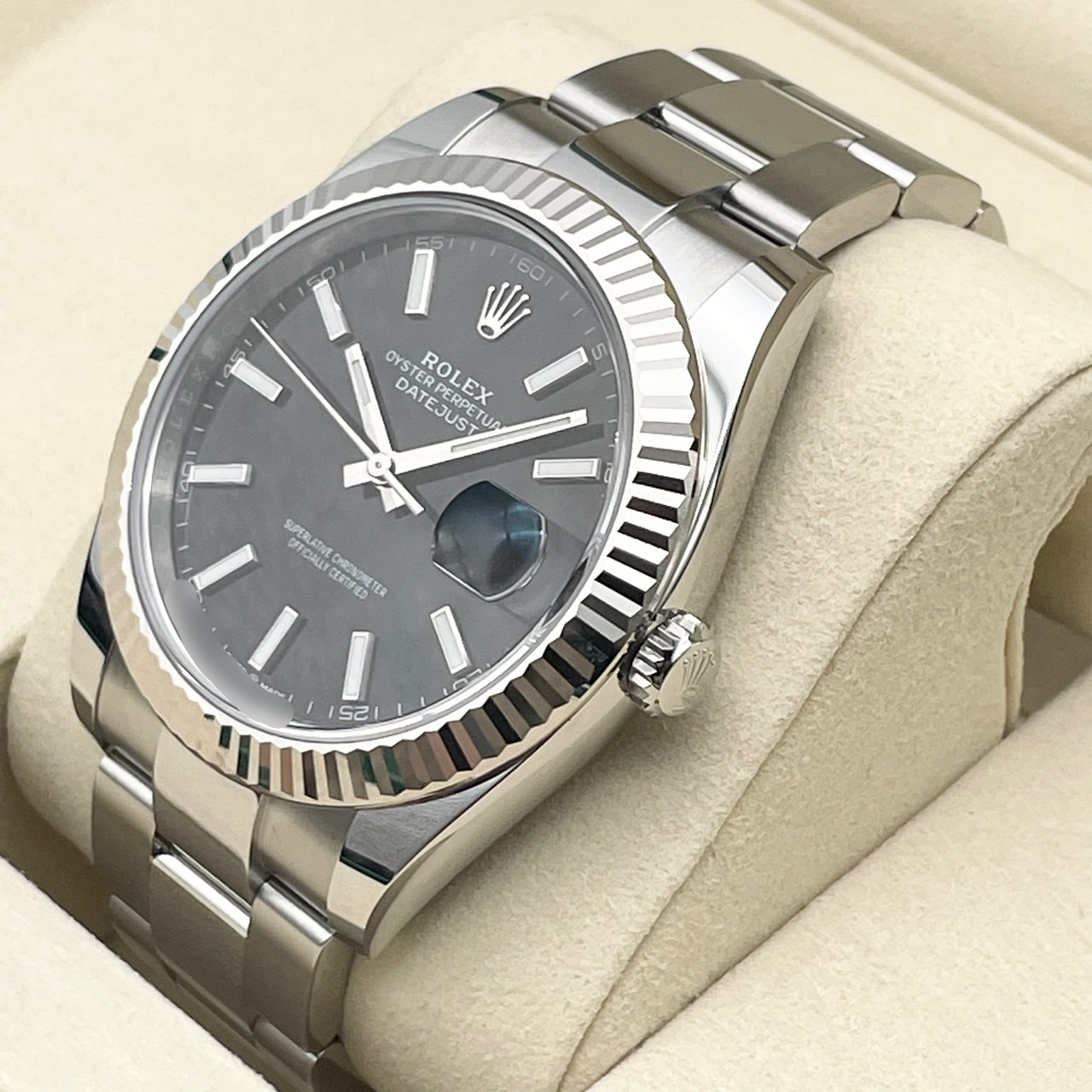 �ڸ����ò��ۥ���å��� �ǥ��ȥ��㥹�� 126334 �֥�å� �����������֥쥹��å� 41mm