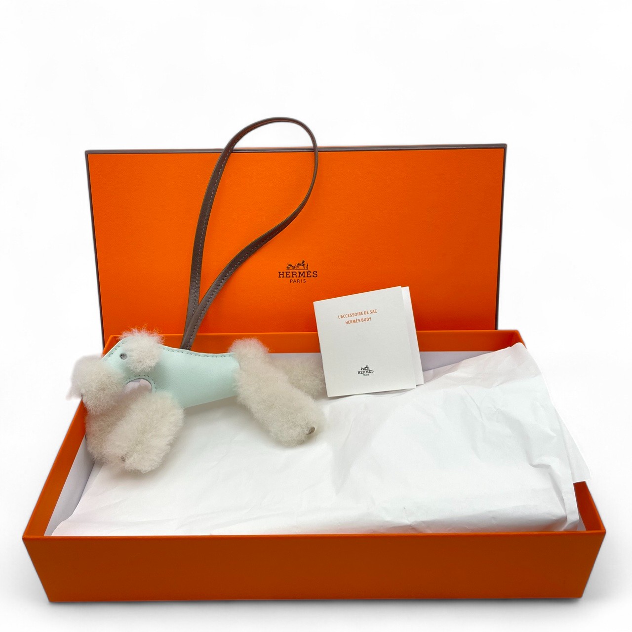 エルメス バディチャーム エクリュ/ヴェール・ペパーミント/ショコラ