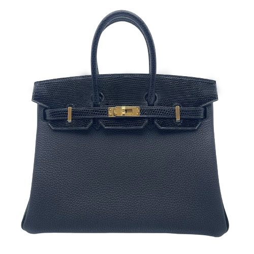 エルメス バーキン タッチ 25 ノワール トゴ/リザード ゴールド金具 B