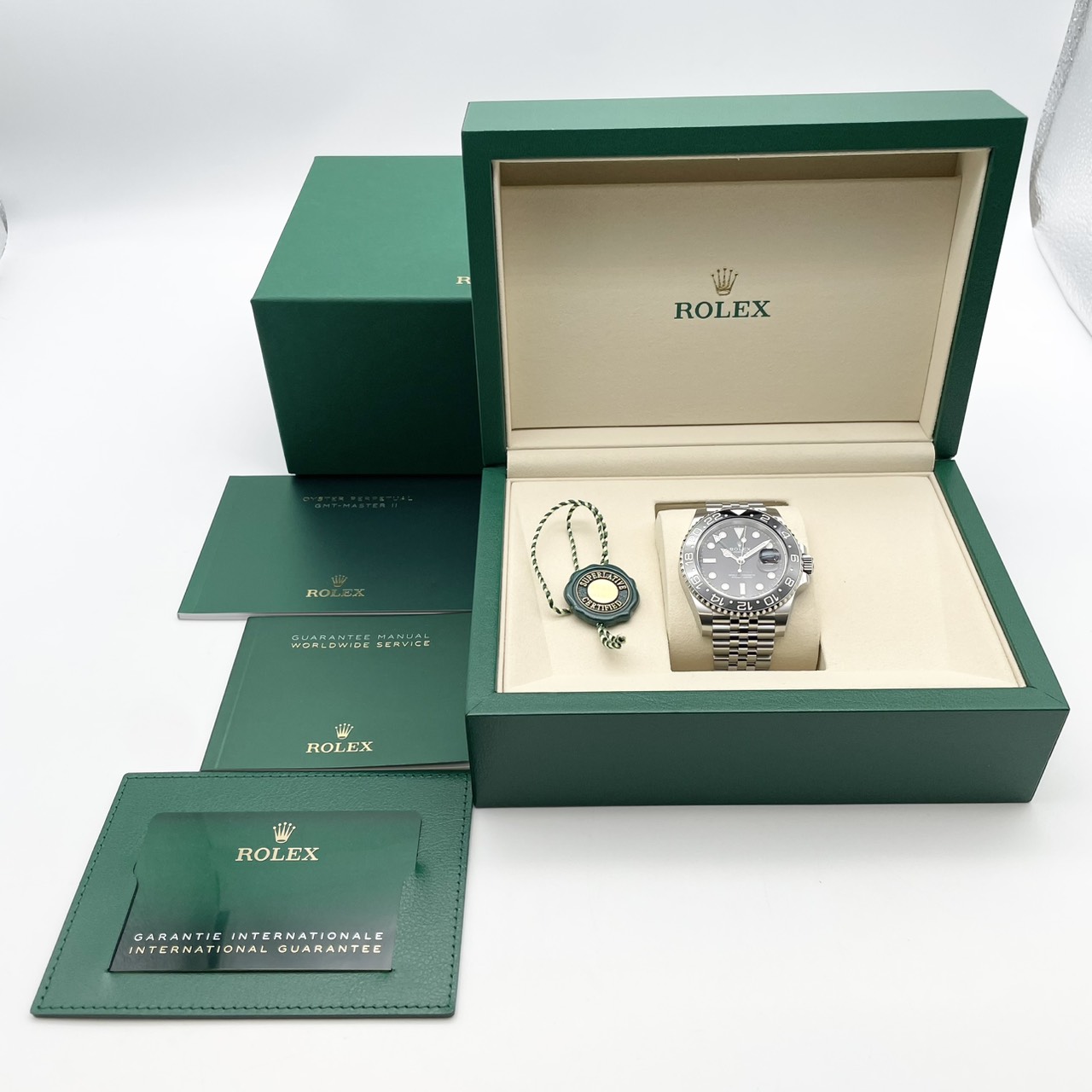 �ڸ����ò��ۡ��ݾڽ�����2025ǯ11��ۥ���å��� GMT�ޥ�����II 126710GRNR �֥�å� ����ӥ꡼�֥쥹��å� 40mm