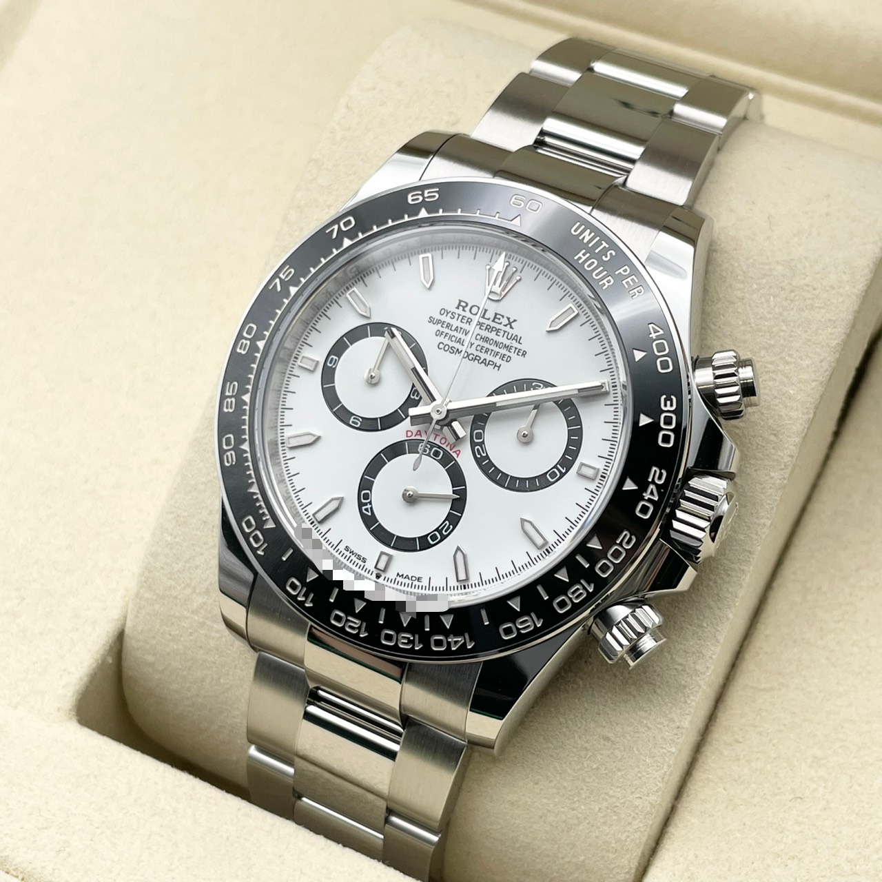 ���ݾڽ�����2026ǯ2��ۥ���å��� �ǥ��ȥ� 126500LN �ۥ磻�� ���ƥ�쥹�������� 40mm