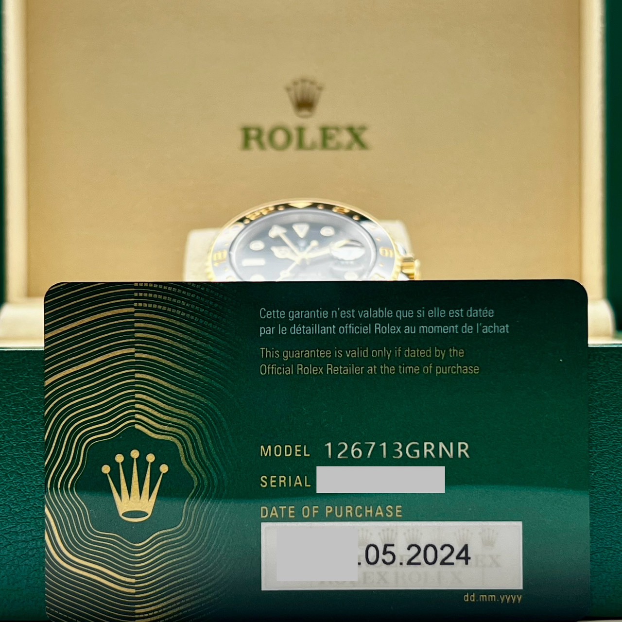 ����å��� GMT�ޥ�����II 126713GRNR 40mm