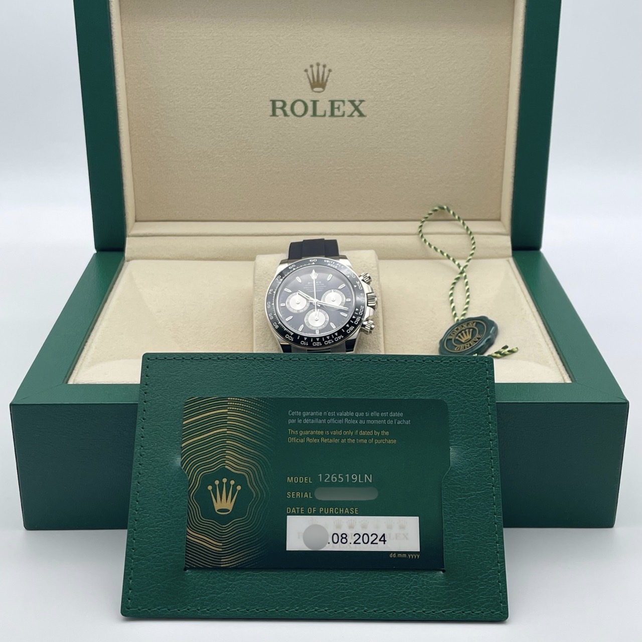 ����å��� �ǥ��ȥ� 126519LN �֥饤�ȥ֥�å����������� �ۥ磻�ȥ������ 40mm