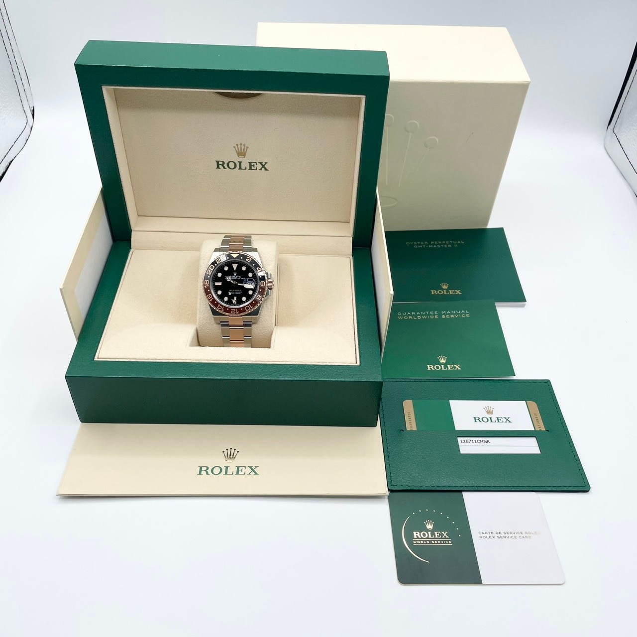 ����å��� GMT�ޥ�����II 126711CHNR �֥�å� 40mm