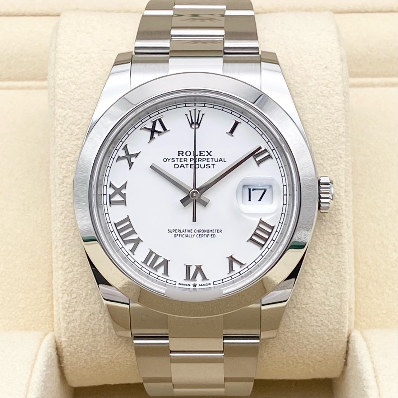 �ھ׷�ץ饤���ۥ���å��� �ǥ��ȥ��㥹�� 126300 �ۥ磻�ȥ����ޥ� �����������֥쥹��41mm