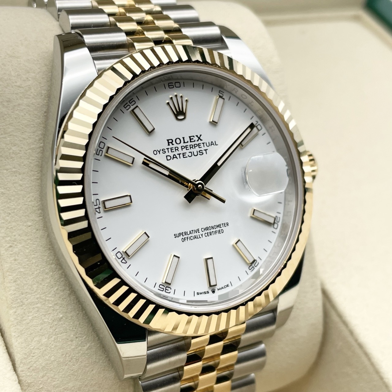 ����å��� �ǥ��ȥ��㥹�� 126333  �ۥ磻�� ����ӥ꡼�֥쥹 41mm