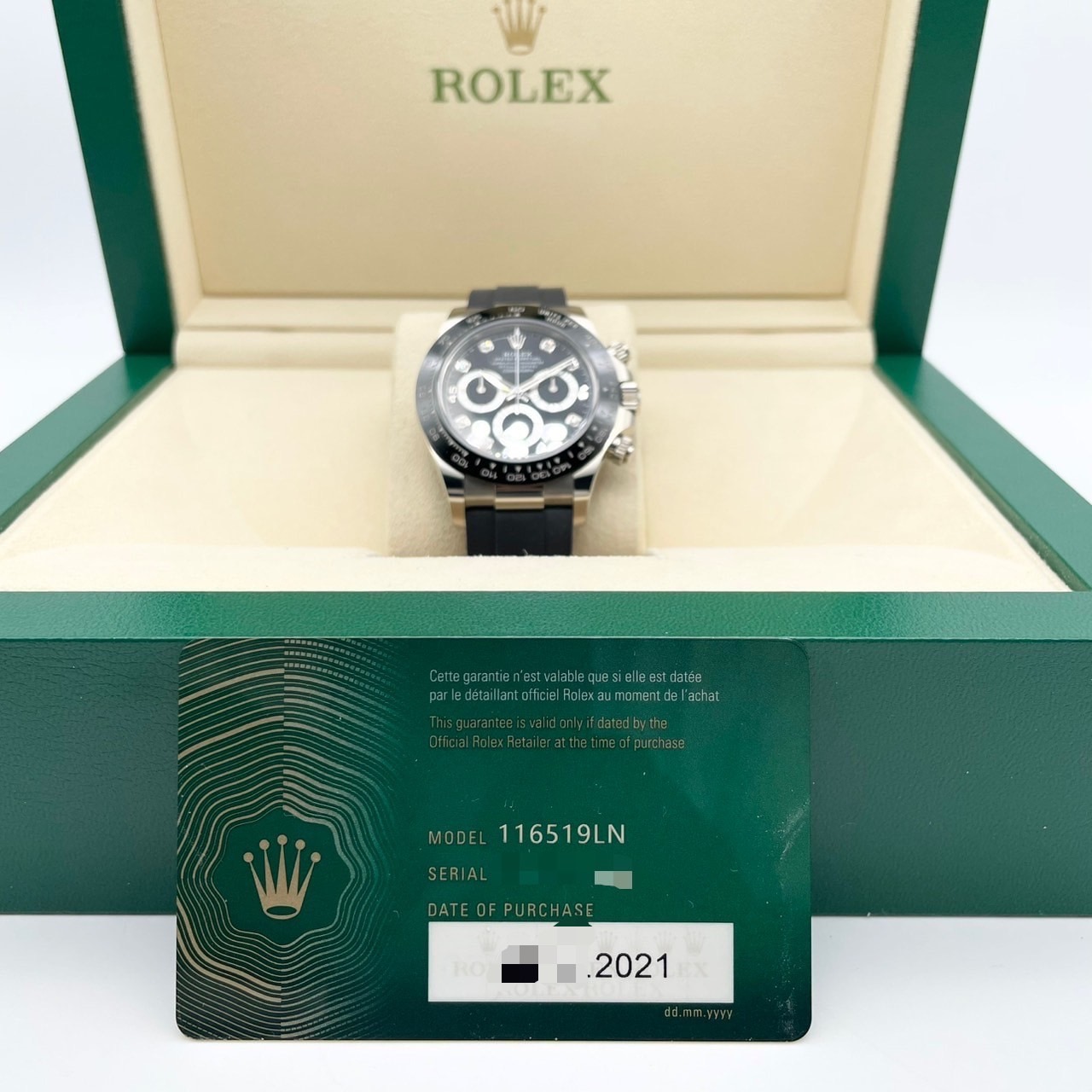 �ڤ��Ͳ����ò��ۥ���å��� �ǥ��ȥ� 8P������ 116519LNG �֥�å� 40mm �ۥ磻�ȥ������ ��С�