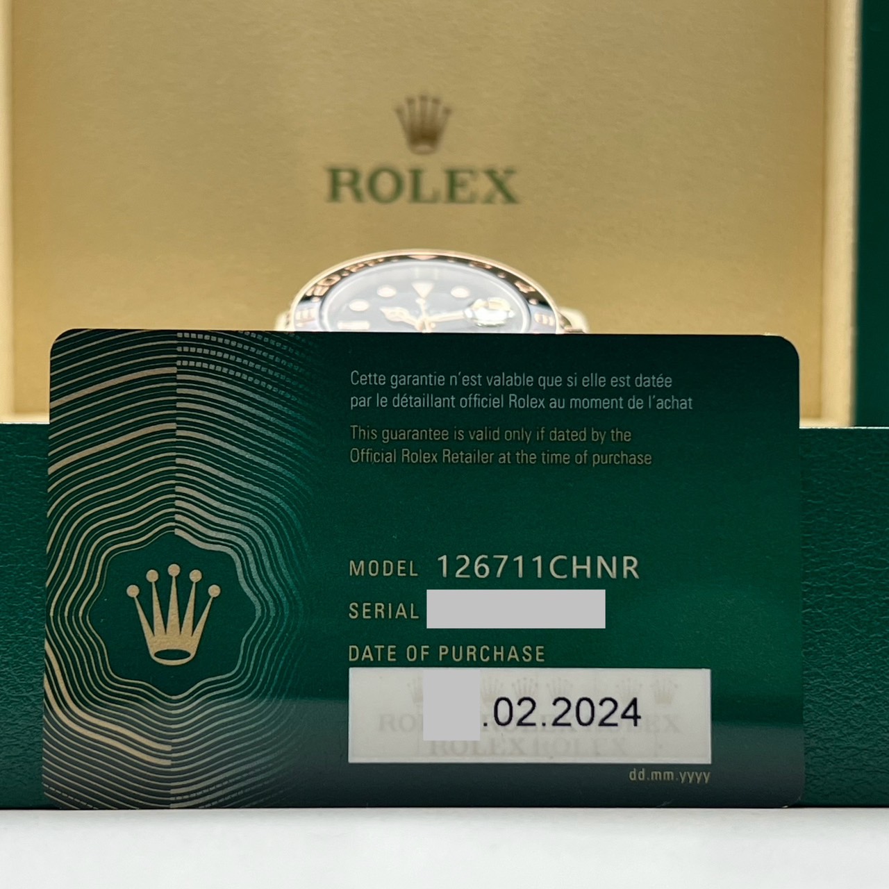 ����å��� GMT�ޥ�����II 126711CHNR �֥�å� 40mm