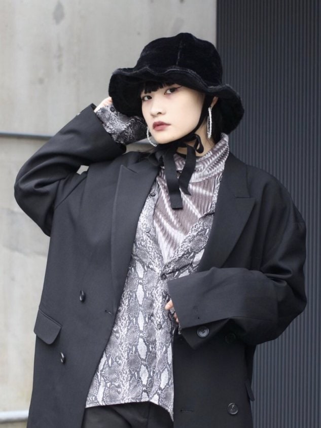 受注制【Never mind the XU】ribbon fur hat (6color) / 【ネバー
