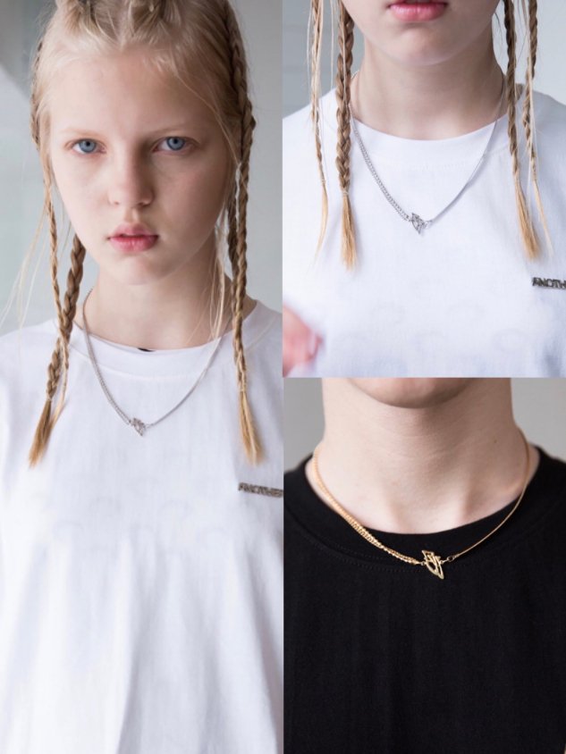 【ANOTHERYOUTH】mix chain necklace