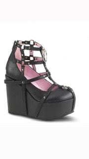 日本未発売+関税込☆ DEMONIA POISON-101 Demonia POISON-101 Black Platform Ankle Boots | Gothic Shoes