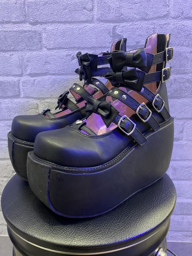 正規品 Demonia デモニア VIOLET-45 黒 厚底 おでこ靴 DEMONIA】VIOLET-45/BVL | OUR BRAND,DEMONIA | PRESSING WEB SHOP