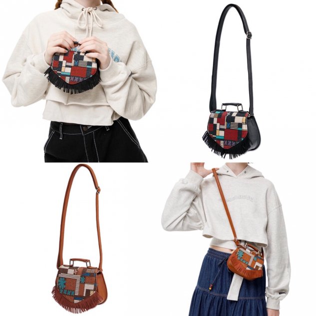 【running high】ETHNIC TOUCH MINI BAG