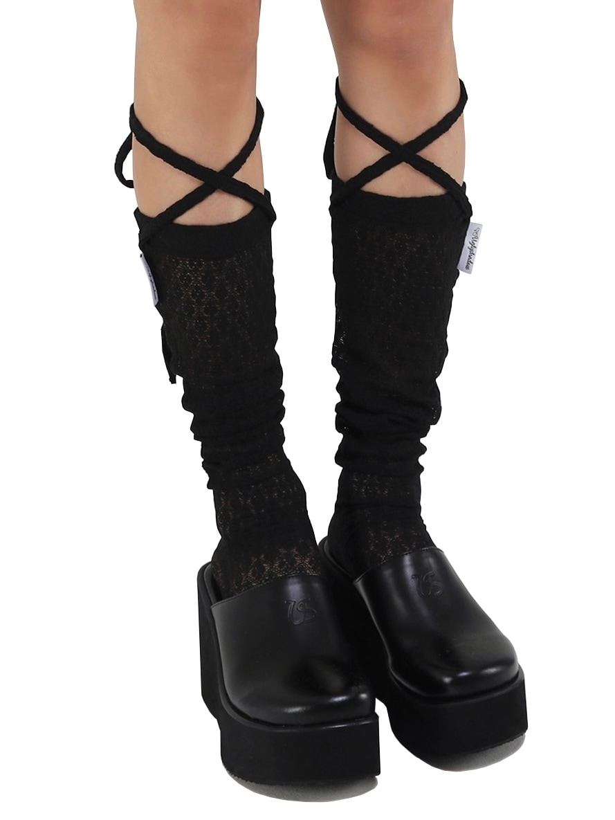【Uglyshadow】LACE LONG SOCKS (5color)