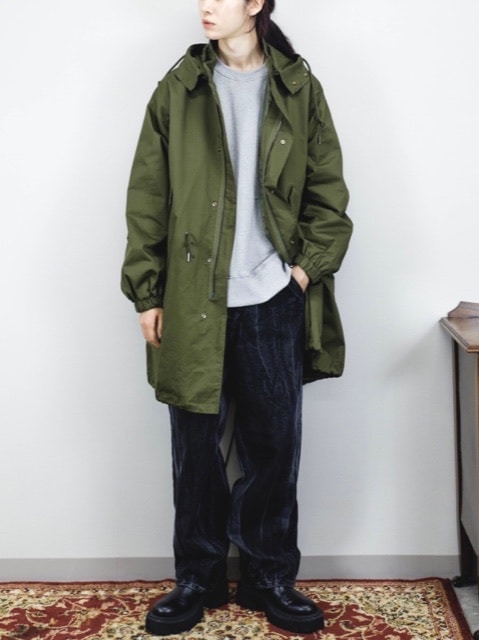 受注制【Chikashitsu +】oversized military coat (2color) | OUR