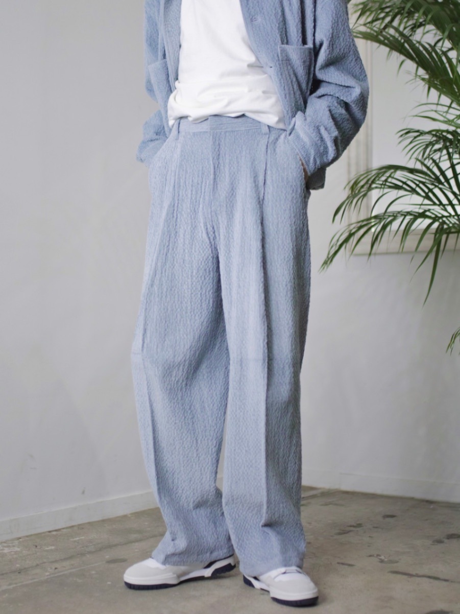 受注制【Chikashitsu +】set up high waist corduroy pants (3color)