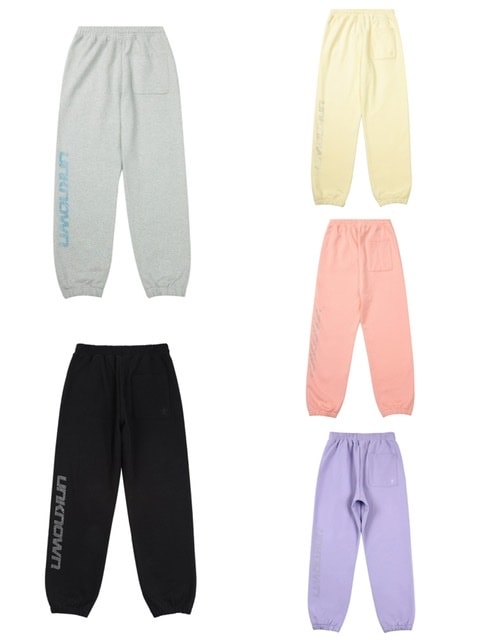 UNKNOWN アンノウン ☆ Signature Rhinestone Joggers ロゴ unknown】AW22 UNKNOWN SIGNATURE RHINESTONE LOGO JOGGERS 01