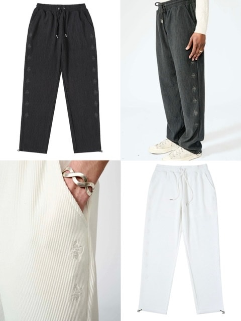 【SUPPLIER】PLEATS WIDE JOGGER