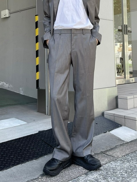 【Chikashitsu +】set up straight slacks (4color)