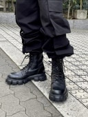 受注制【Chikashitsu +】leather heel boots | OUR BRAND,Chikashitsu