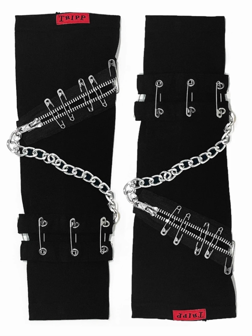 【TRIPP NYC】SAEFTY PIN CHAIN ARMWARMER