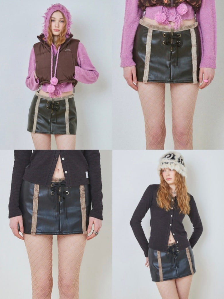 ★CRANK★EYELET MUSTANG SKIRT_BR★正規品/韓国直送料込/人気 CRANK】EYELET MUSTANG SKIRT | OUR BRAND,CRANK | PRESSING WEB