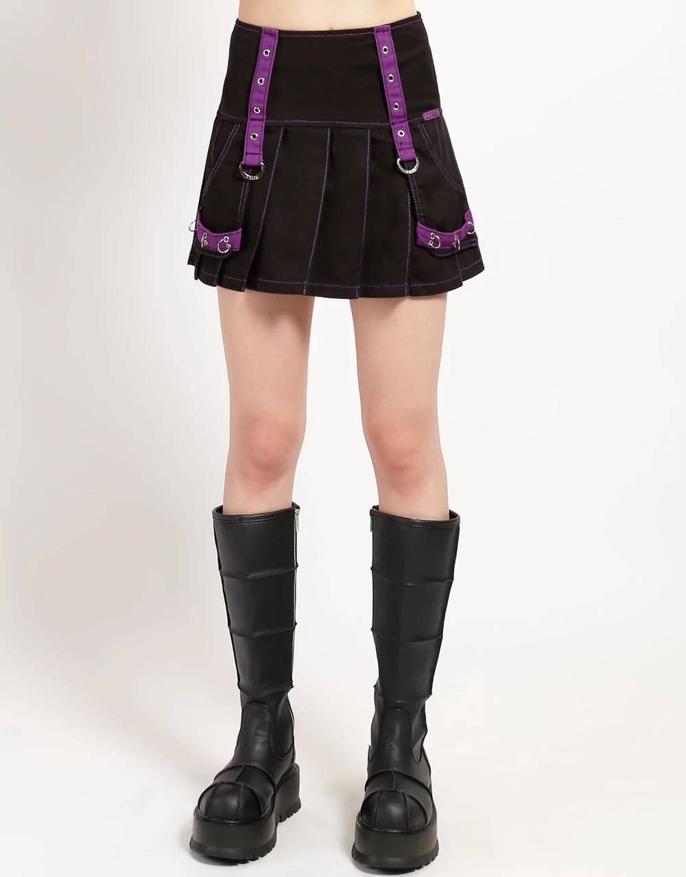 【TRIPP NYC】MUTLI EYELET PLEATED SKIRT[AF4362]